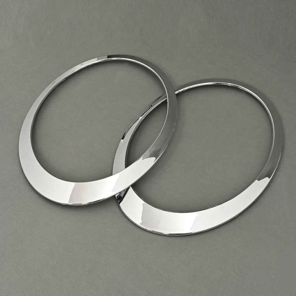 Chrome Headlight Bezel Trim Ring Cover for Mini Cooper R55 R56 R57 (2007-2015)