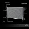 Replacement Radiator for Chrysler Imperial New Yorker Dynasty (1991–1993) DPI 1109