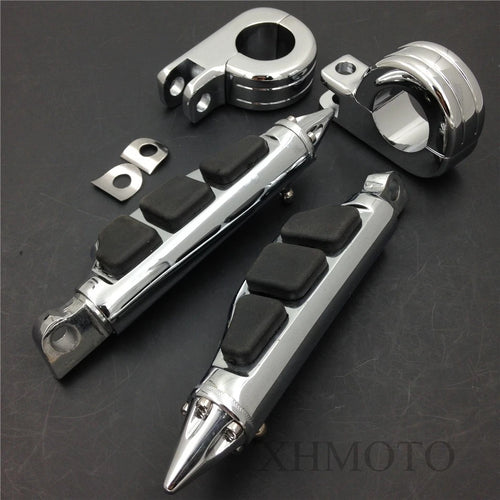 1 1/2" Highway Stiletto Foot Pegs P-Clamps for Harley Sportster (4475)