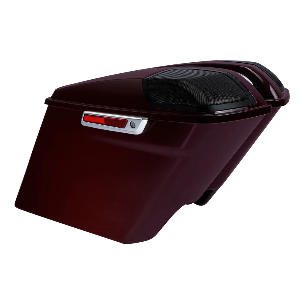 Stretched saddlebags speaker cutout for Harley Touring (2014–2023)
