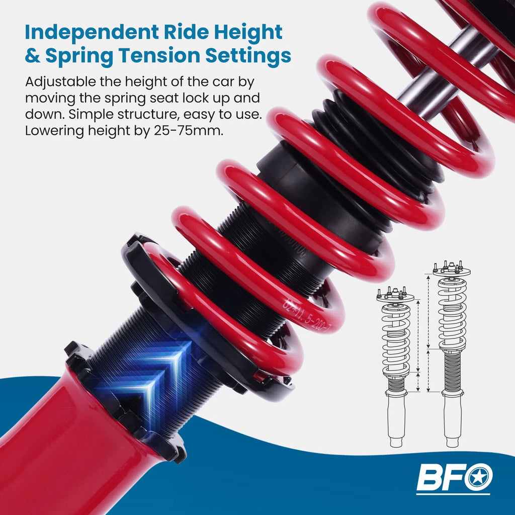 BFO Coilovers Shock Suspension Lowering Kit for Subaru Legacy (2005–2009)