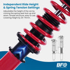 BFO Coilovers Shock Suspension Lowering Kit for Subaru Legacy (2005–2009)