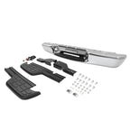 Chrome Rear Step Bumper Assembly for Chevy S10/GMC Sonoma (1998–2004)