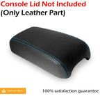 Console Lid Pull Over Cover Leather for Chevrolet Cavalier (2000–2005) Blue Stitch