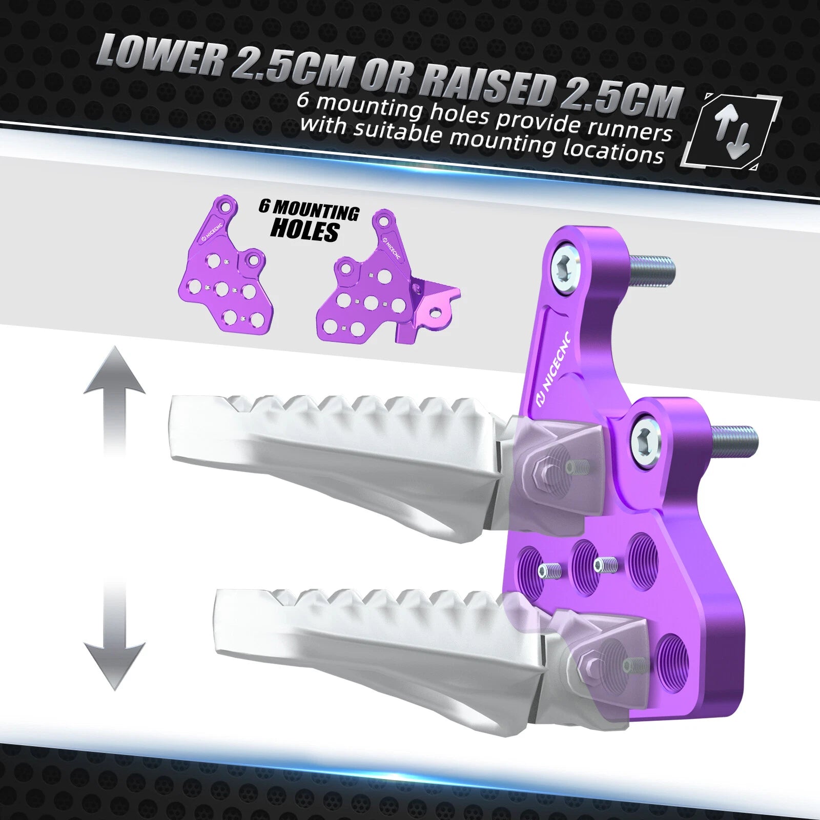 Foot Peg Rests Support Bracket for Surron Light Bee X S L1E (2019–2023)