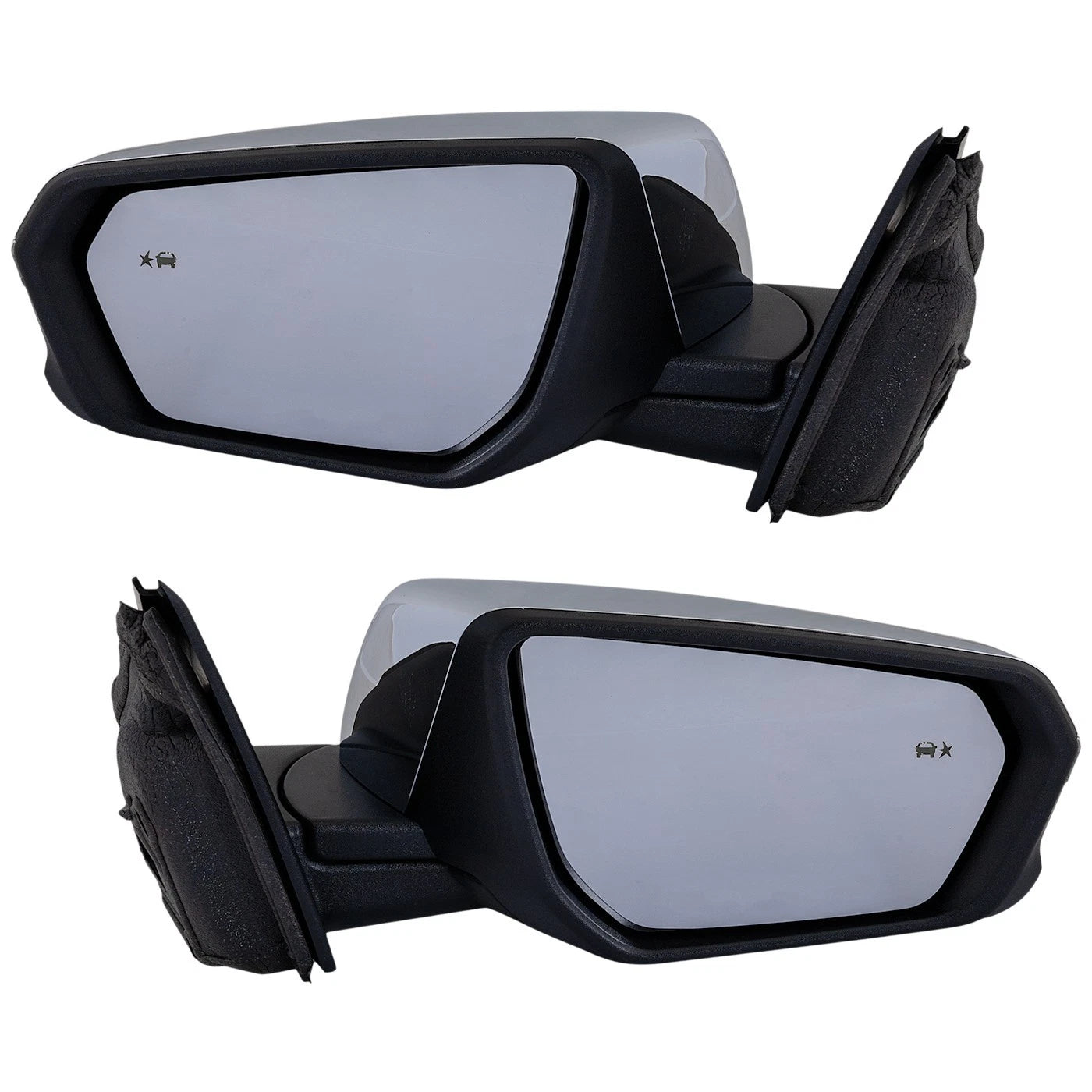 Set of 2 Power Heated Chrome Mirrors for Equinox (2018–2020)