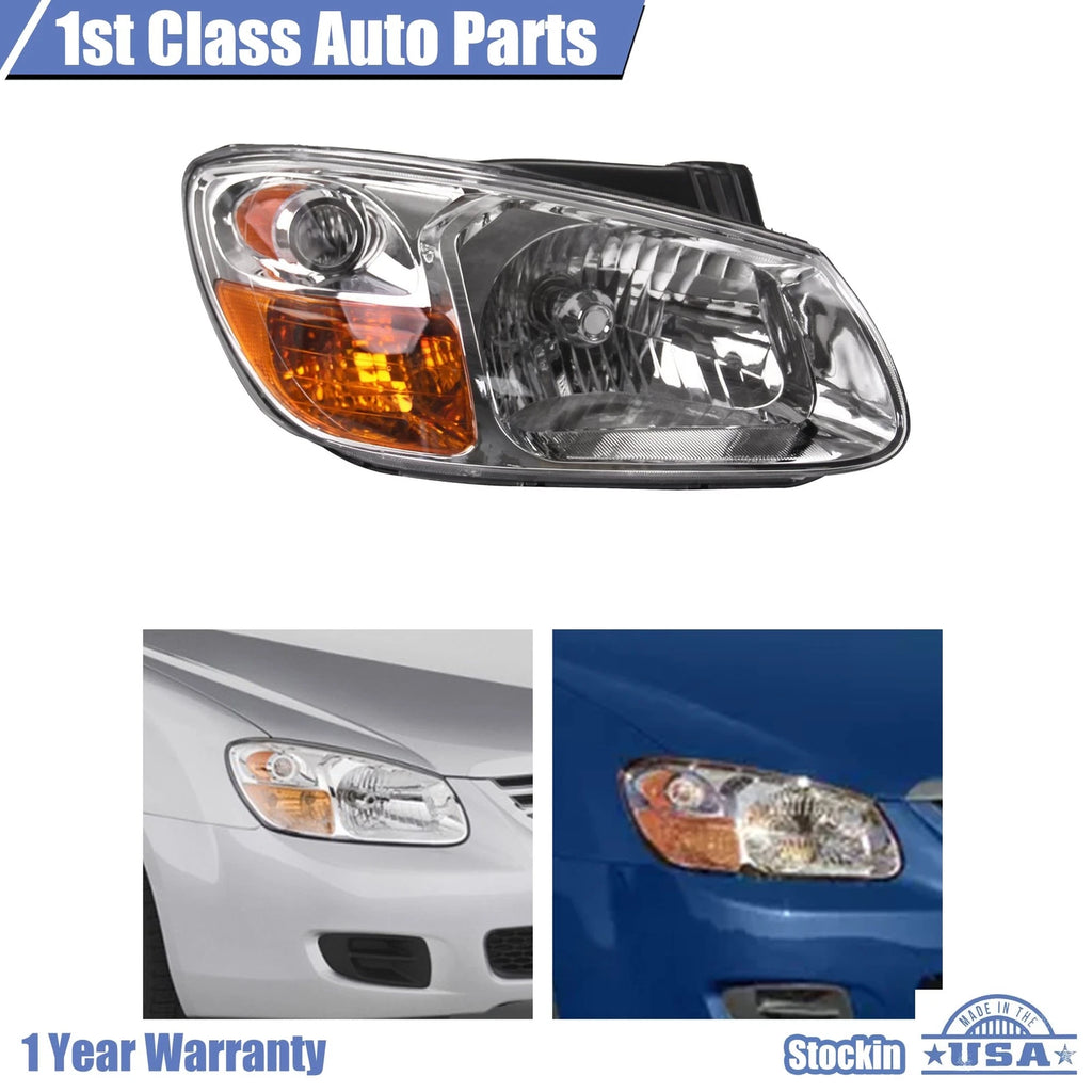 Headlight Assembly for Kia Spectra (2007–2009) Right Clear Lens Halogen