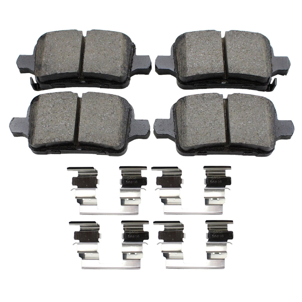 Set of 4 Akebono ProACT Rear Ceramic Brake Pads for LaCrosse Volt Cruze Malibu Terrain (2010–2023)