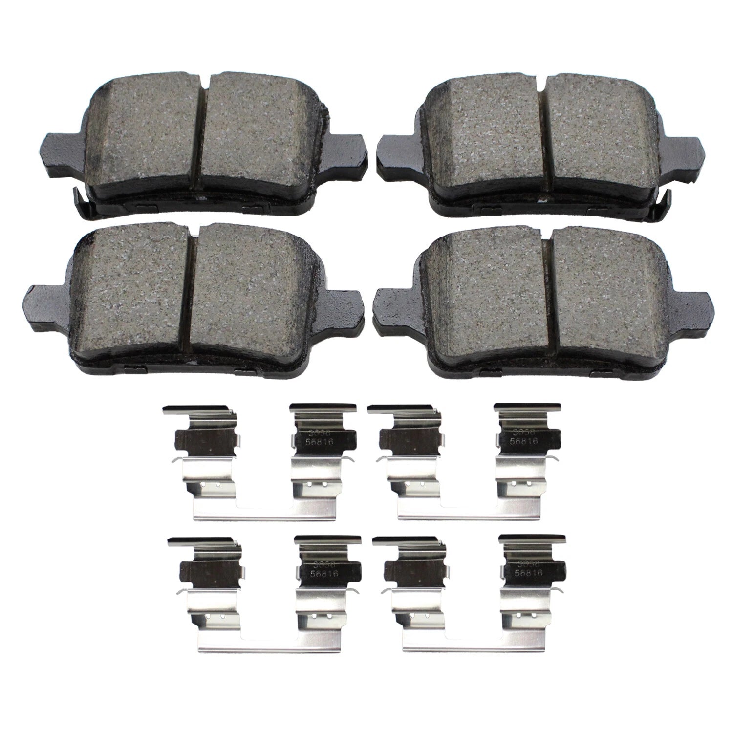 Set of 4 Akebono ProACT Rear Ceramic Brake Pads for LaCrosse Volt Cruze Malibu Terrain (2010–2023)