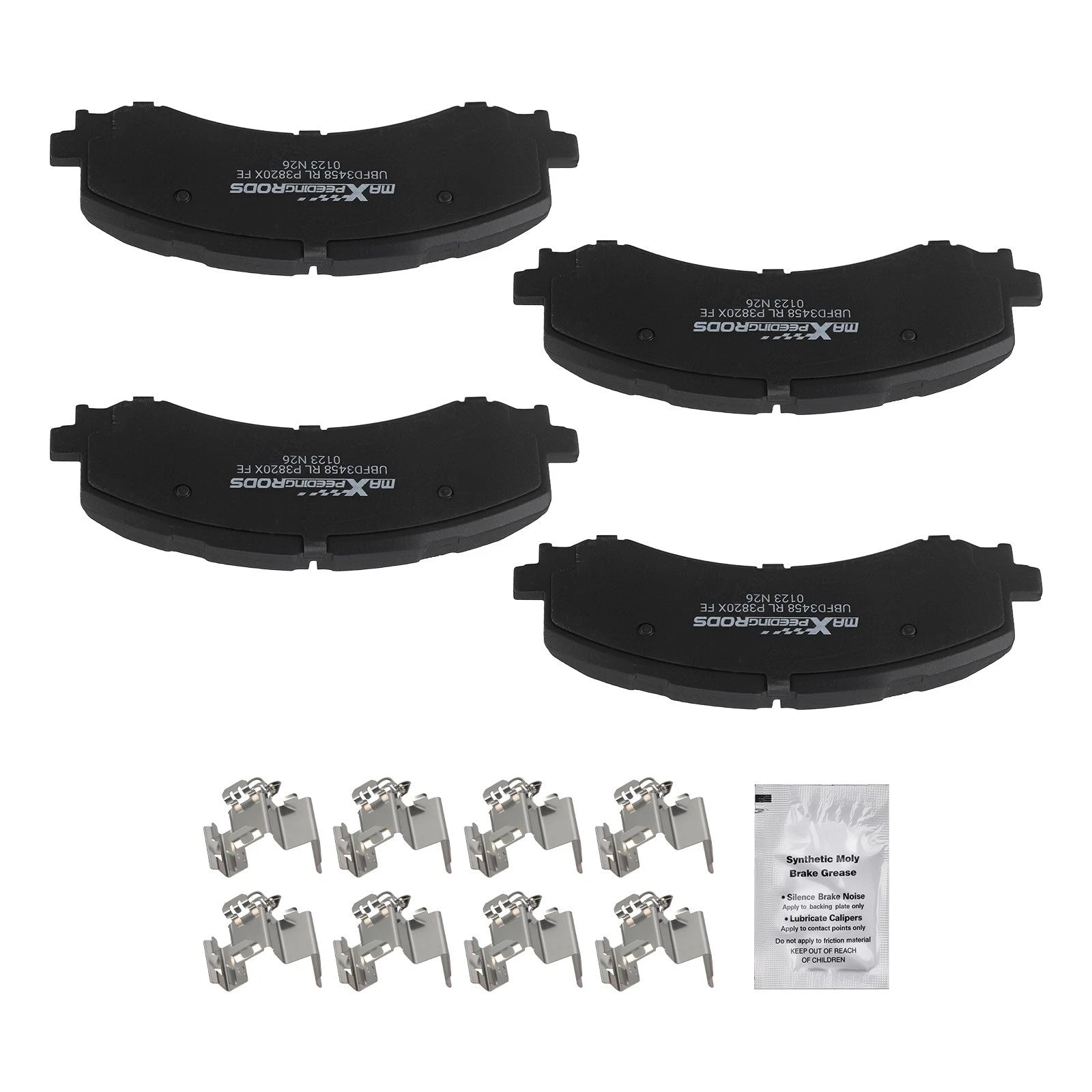 Set of 4 Front Brake Pads for Lincoln Navigator (2022–2024) Ford F-150 (2021–2025)