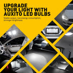2X T10 LED License Plate Light Bulbs for Various Vehicles