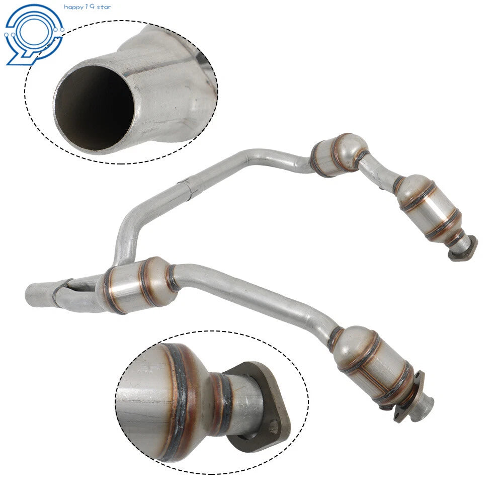 Exhaust Y Pipe Catalytic Converter Set for Jeep Wrangler JK (2007–2009)