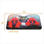 NRG Innovation NT-SUN Windshield Sun Shade Protector for Universal Fit (52" x 28")