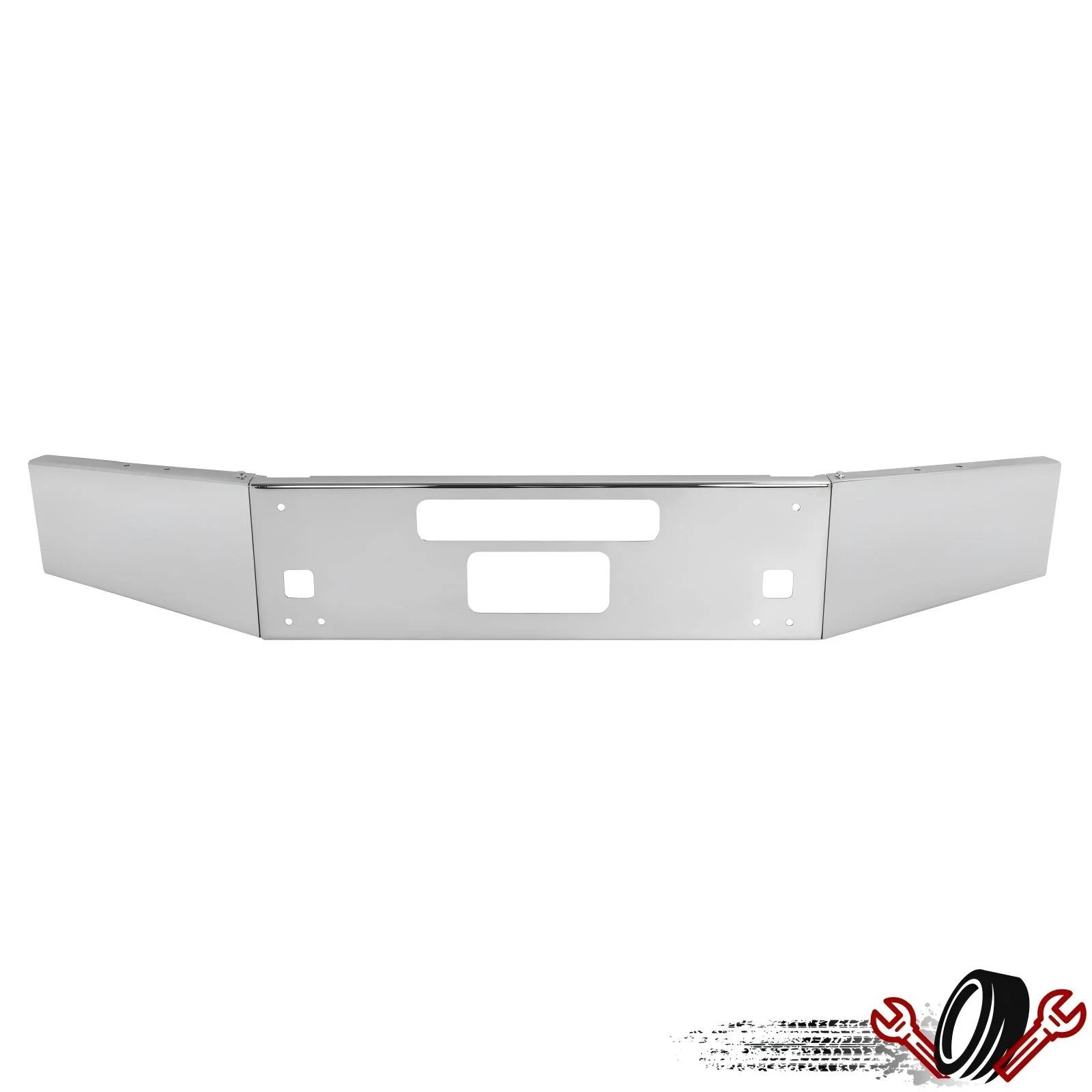 Steel Chrome Front Bumper Assembly for Kenworth T800/T880 (2004–Present)