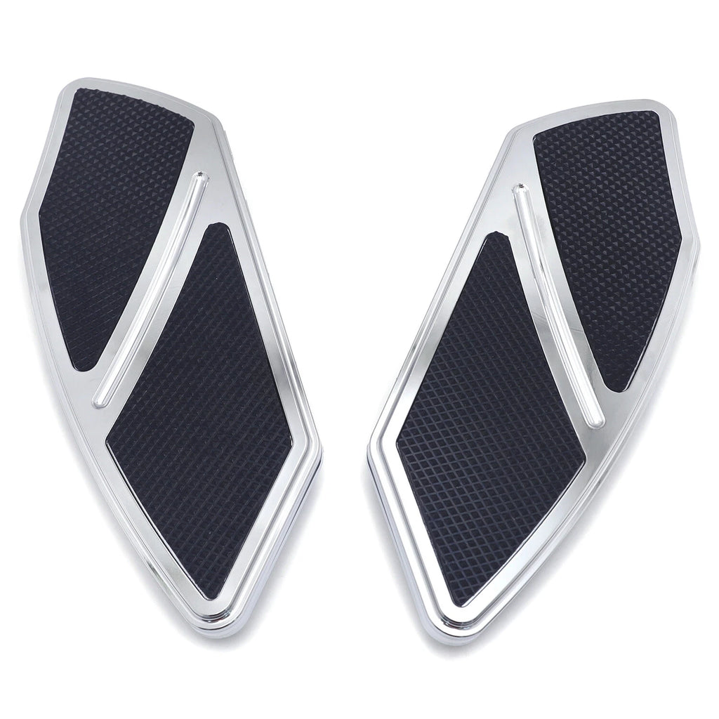 Arc Edge Rear Passenger Foot Board Floorboard for Harley Softail Touring (Chrome)