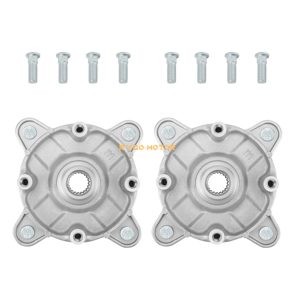 Set of 2 Front Wheel Hubs & Studs for Polaris Sportsman 300 400 4x4 (2008–2010) 5136296
