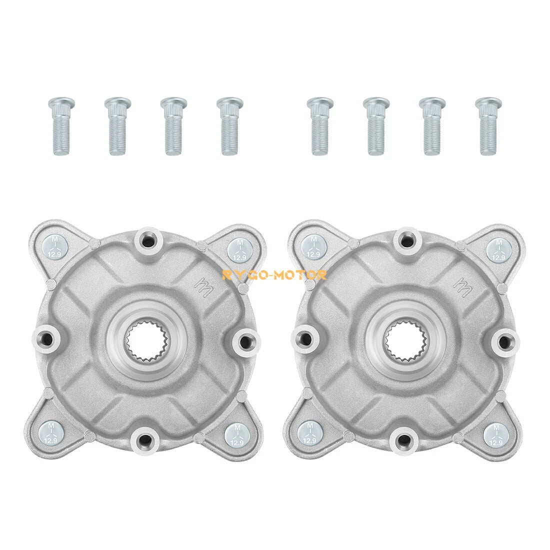 Set of 2 Front Wheel Hubs & Studs for Polaris Sportsman 300 400 4x4 (2008–2010) 5136296