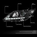 Projector Headlight Lamps with LED DRL for Lexus ES300h/ES350 (2013–2015)