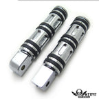 Chrome Edge Cut Footpegs for Yamaha Road Star Warrior (2002–2009)