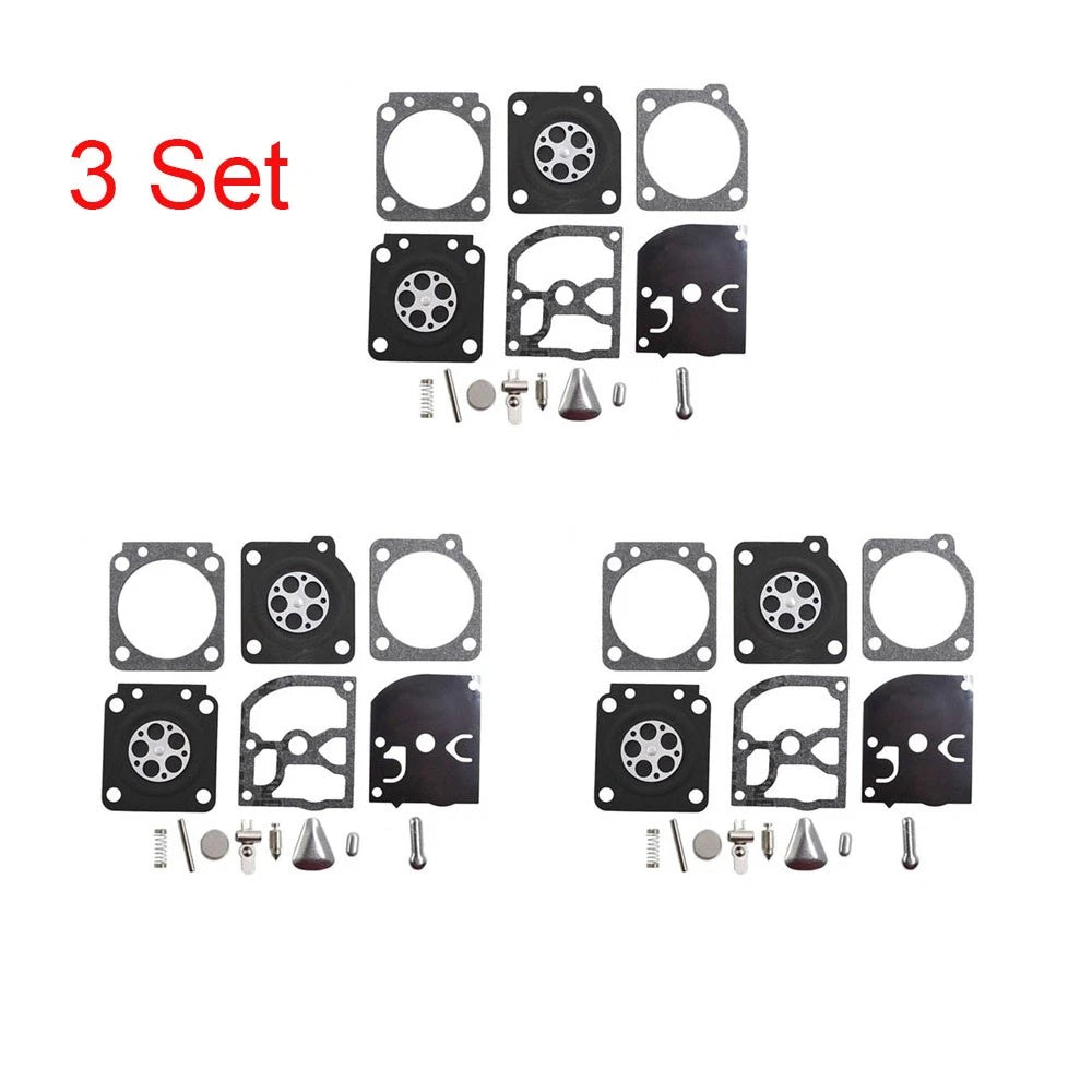 Set of 3 Carburetor Repair Kits for Husqvarna Stihl 020 MS191 (RB-69 RB69 531004553)