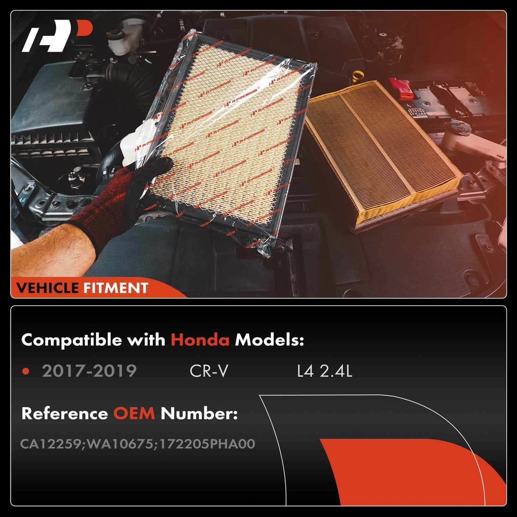 2X Engine Air Filter for Honda CR-V (2017-2019)