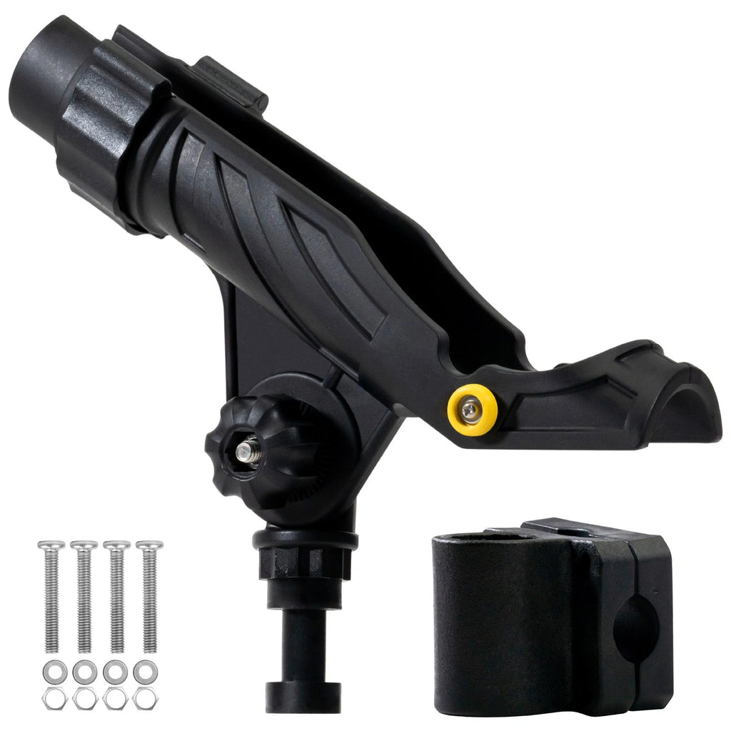 Kayak Rod Holder with Locking Mechanism for Rail Mount (Large)