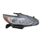 Replacement Passenger Side Halogen Headlight Assembly w/Chrome Bezel