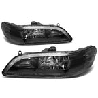 Headlight and Fog Light Kit for Honda Accord (1998–2002) - Black Housing, Smoked LED