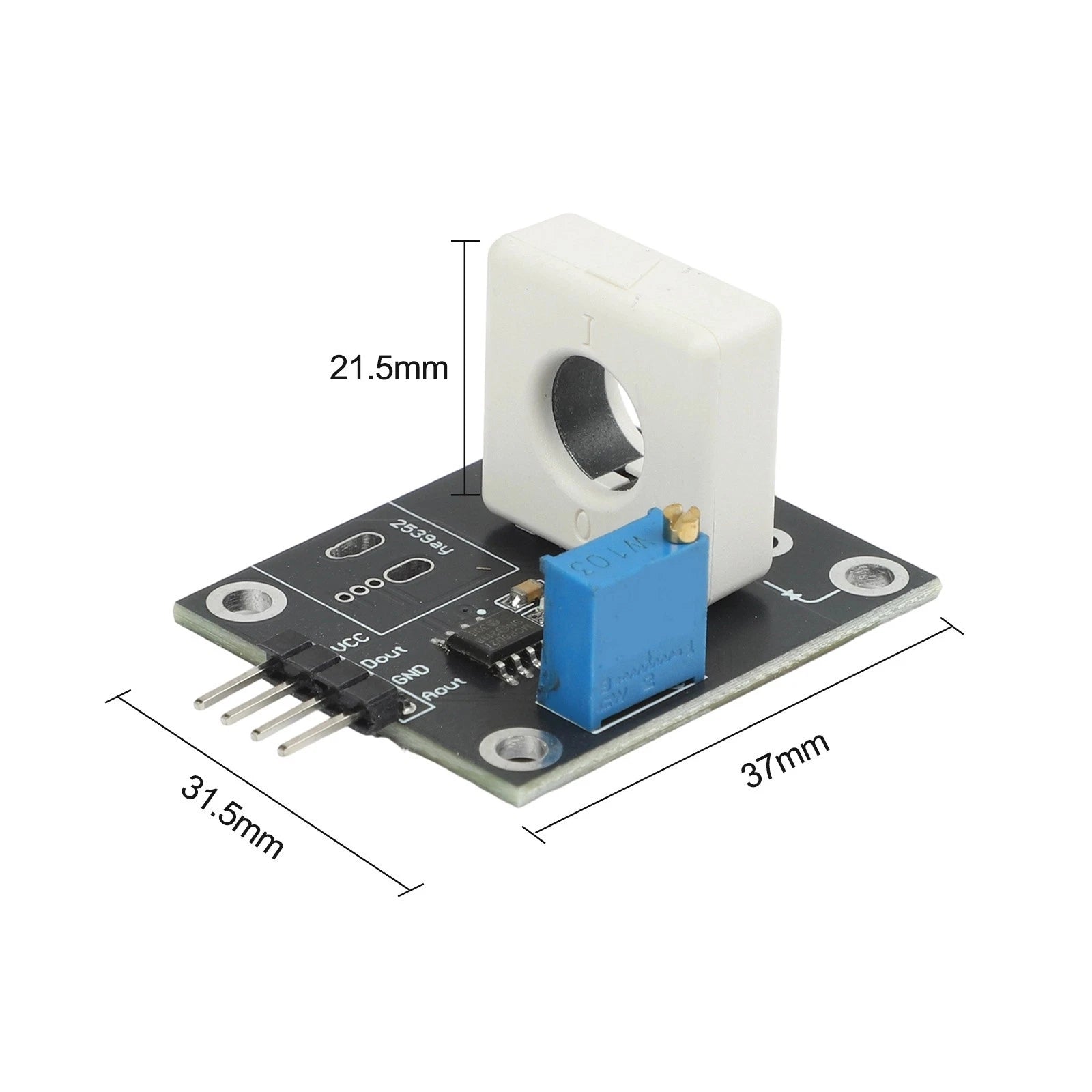 WCS1800 Hall Effect Current Sensor Module for DC Electrical Control (35A)