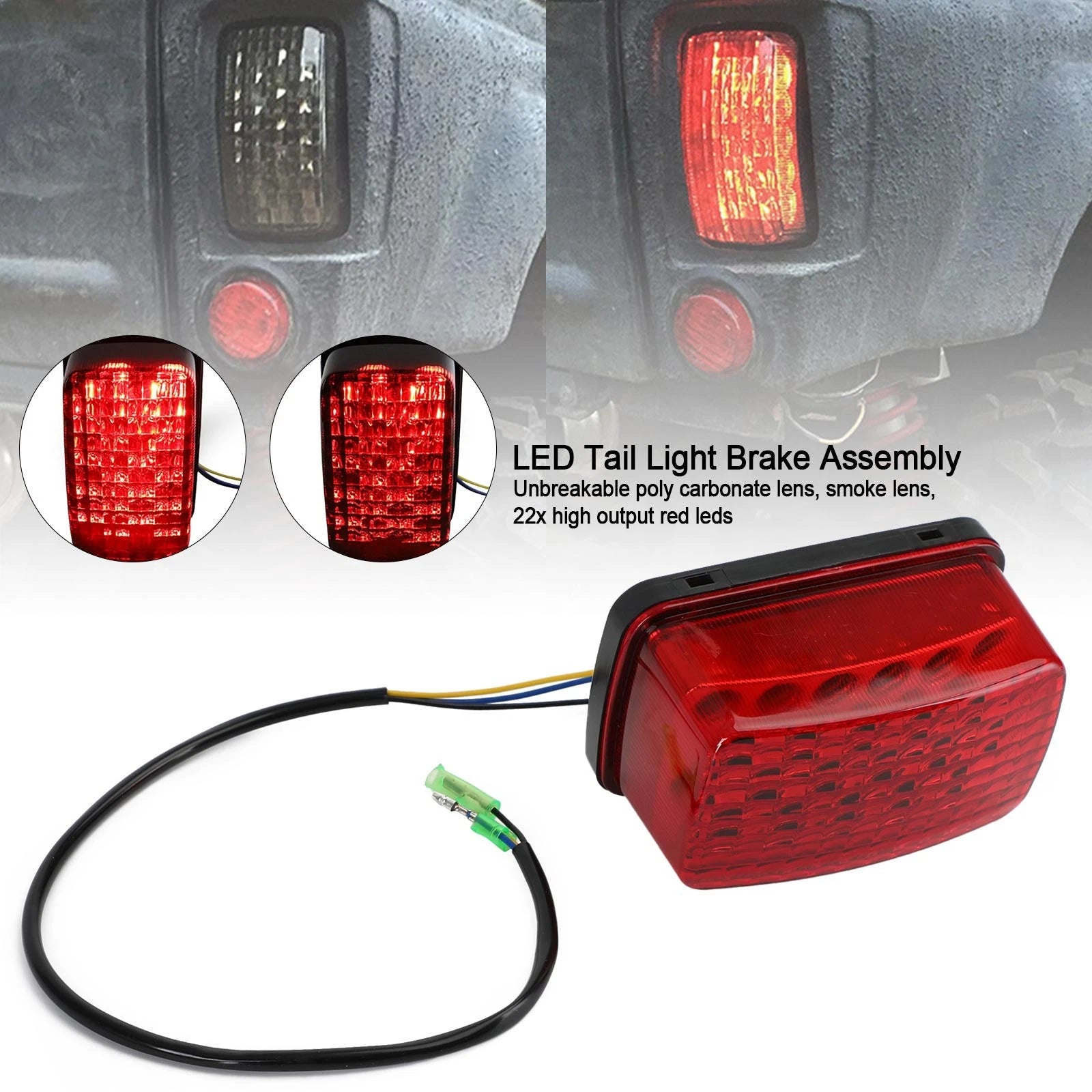LED Tail Light for Yamaha Viking Bruin Wolverine 660 450 350 400