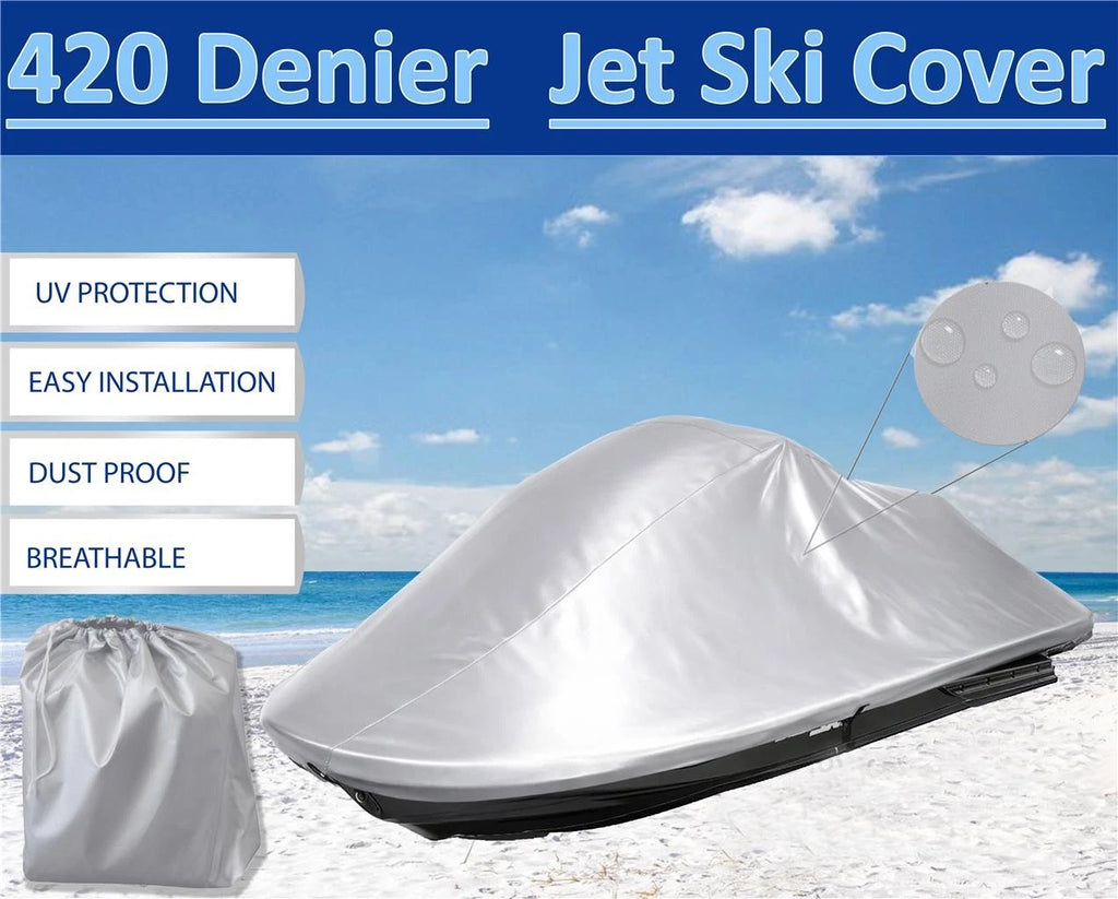 420D Silver Jet Ski Storage Cover for Sea Doo GTS GTI GTX