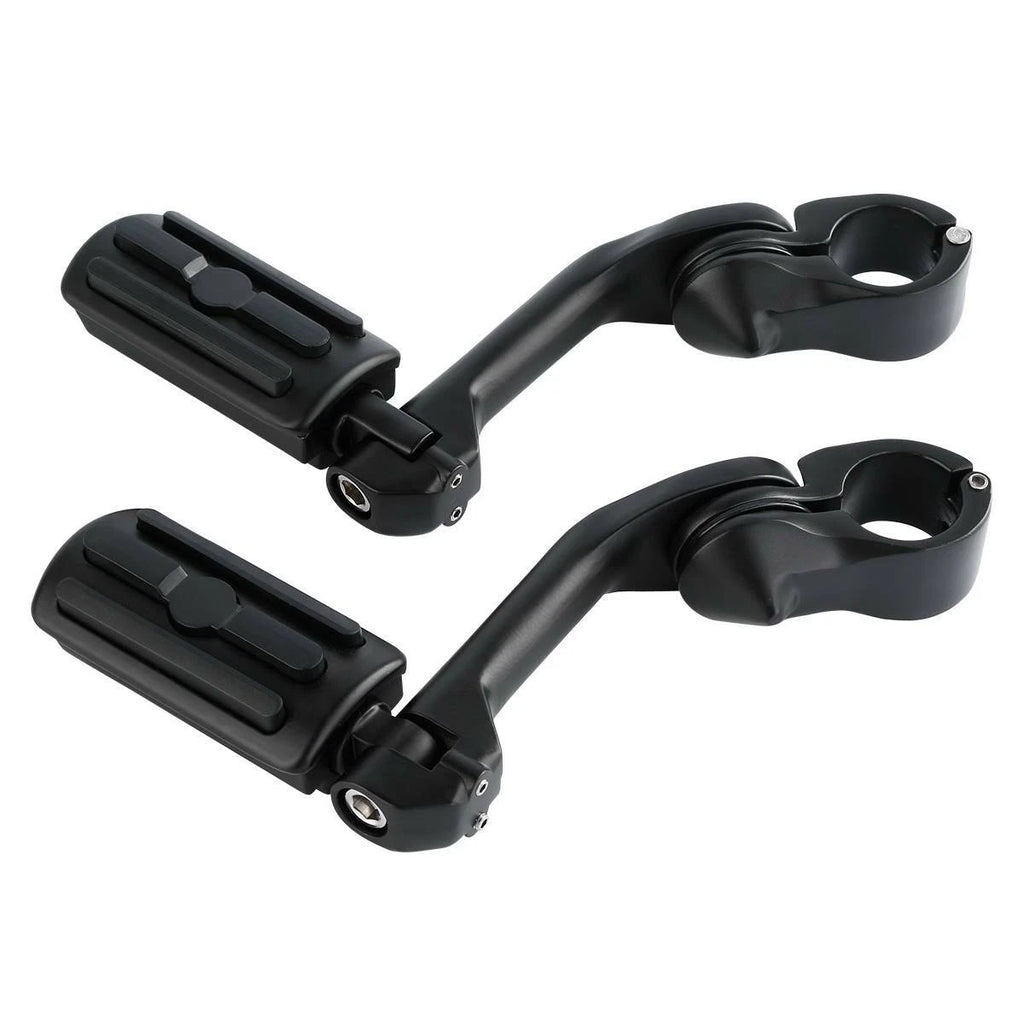 1-1/4" Black Highway Foot Pegs for Harley Electra Glide (Fit 2000–2023)