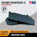 Sunvisors for Ford F150 Raptor (2009–2014) Synthetic Leather Orange Stitch