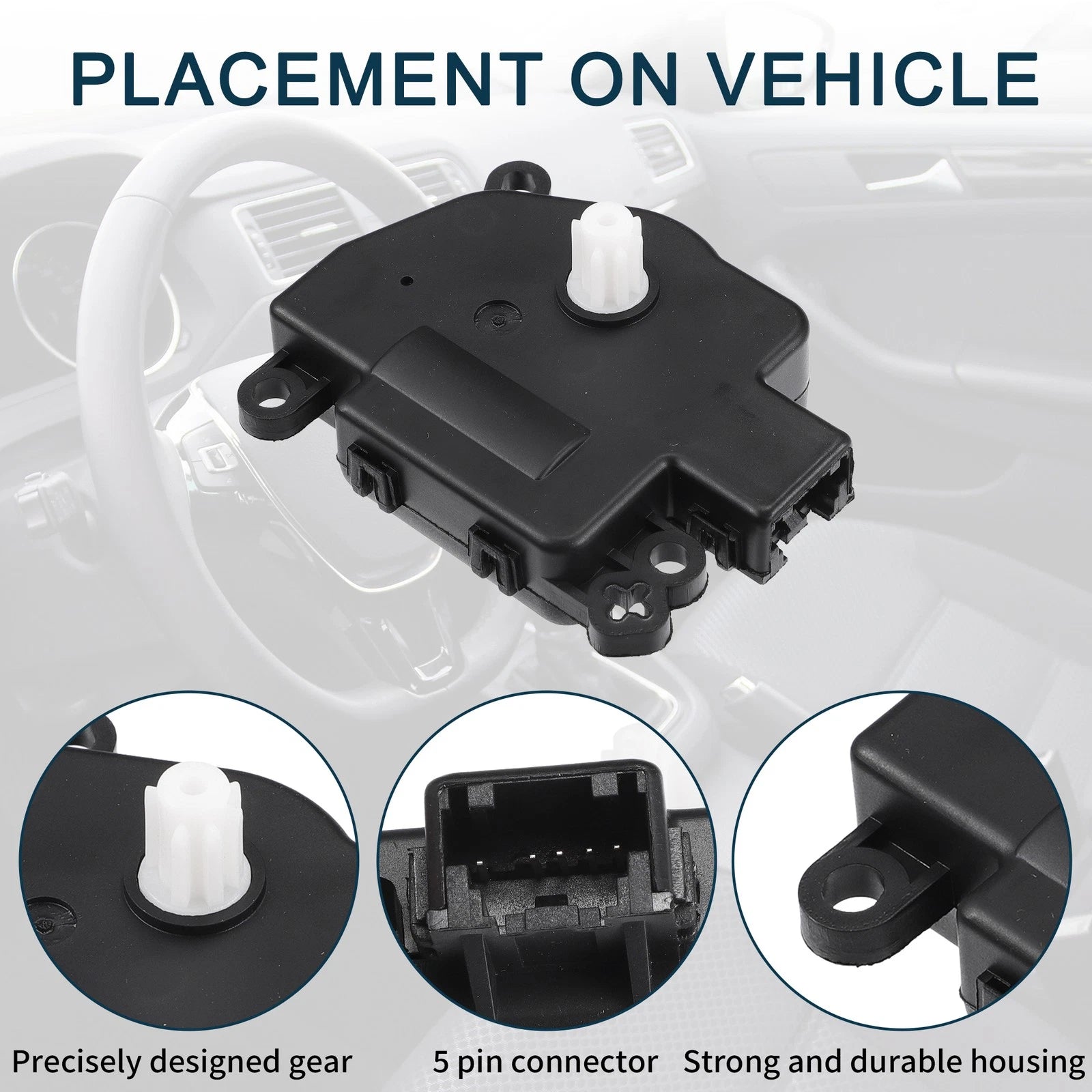 2pcs HVAC Heater Blend Door Actuator No.68232703AA for Dodge Durango (2014–2021)