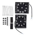 2X 6" Slim Electric Fan Kit for Chevy 265 305 327 350 (Universal)