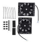 2X 6" Slim Electric Fan Kit for Chevy 265 305 327 350 (Universal)