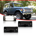 2X Smoked White LED Side Marker Lights for Ford Bronco (1970–1977) & Ford Pickup (1970–1972)