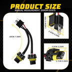 2X Conversion Wire Harness Adapter Plug for H6054 to 9005 9006