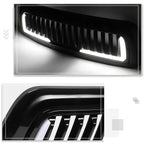 Vertical Fence ABS Front Bumper Hood Grille w/LED DRL for Ram 2500 3500 (2010–2018)