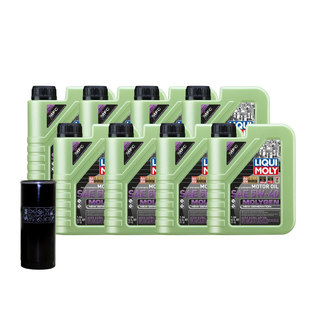 Oil Change Kit 5W-40 for Audi ABH/ART (2000–2005) - 8L Liqui Moly Molygen