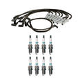 Denso 7mm Wire Set & 8 Iridium TT Spark Plugs for Dodge 5.2L 5.9L V8 (1994–2003)