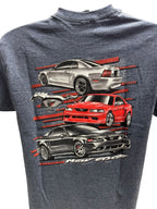 Ford Mustang New Edge Heather Navy T-Shirt for Ford Mustang (1999–2004)
