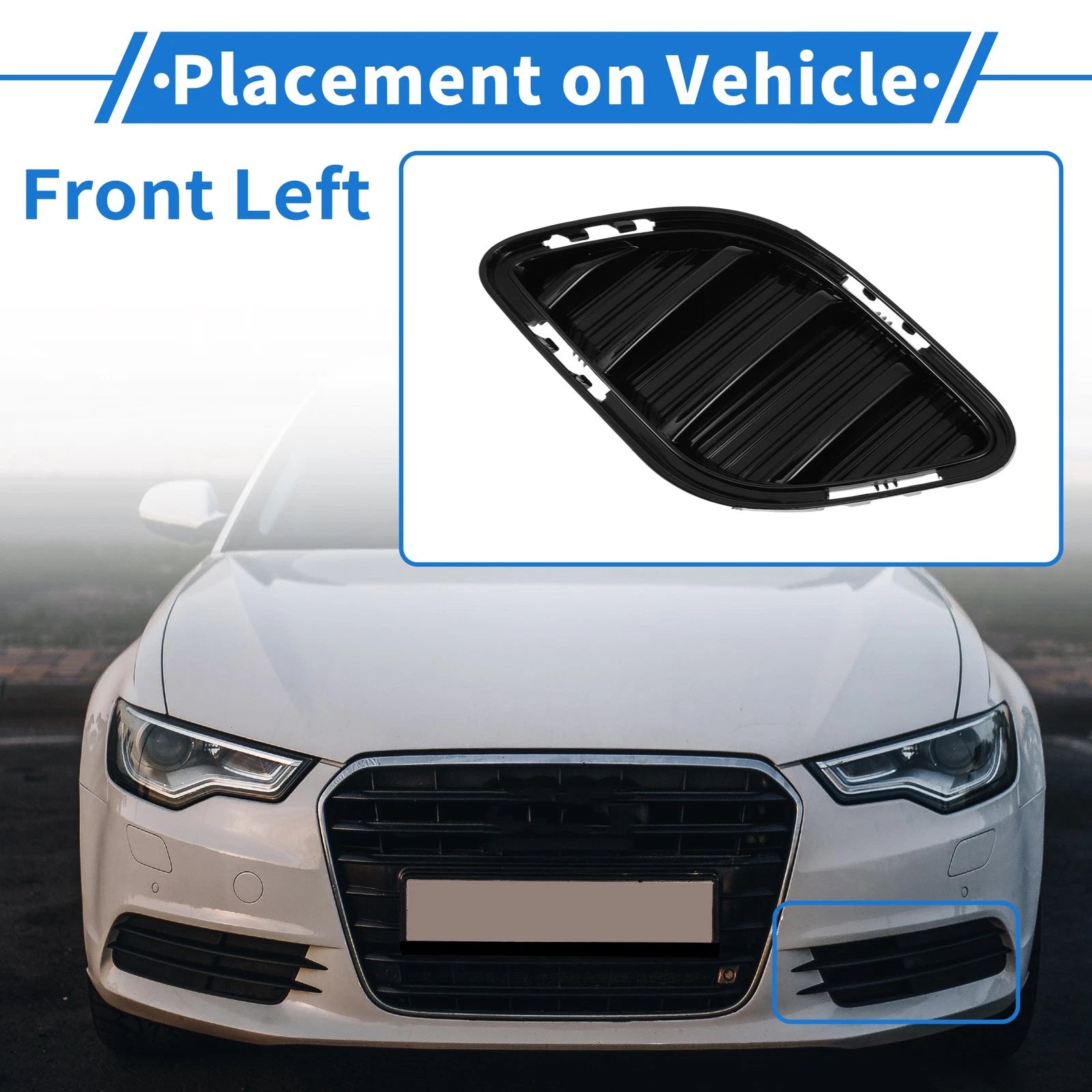 1 Pc Fog Light Grill for Buick Envision (2021–2023) No. 84927256 Black