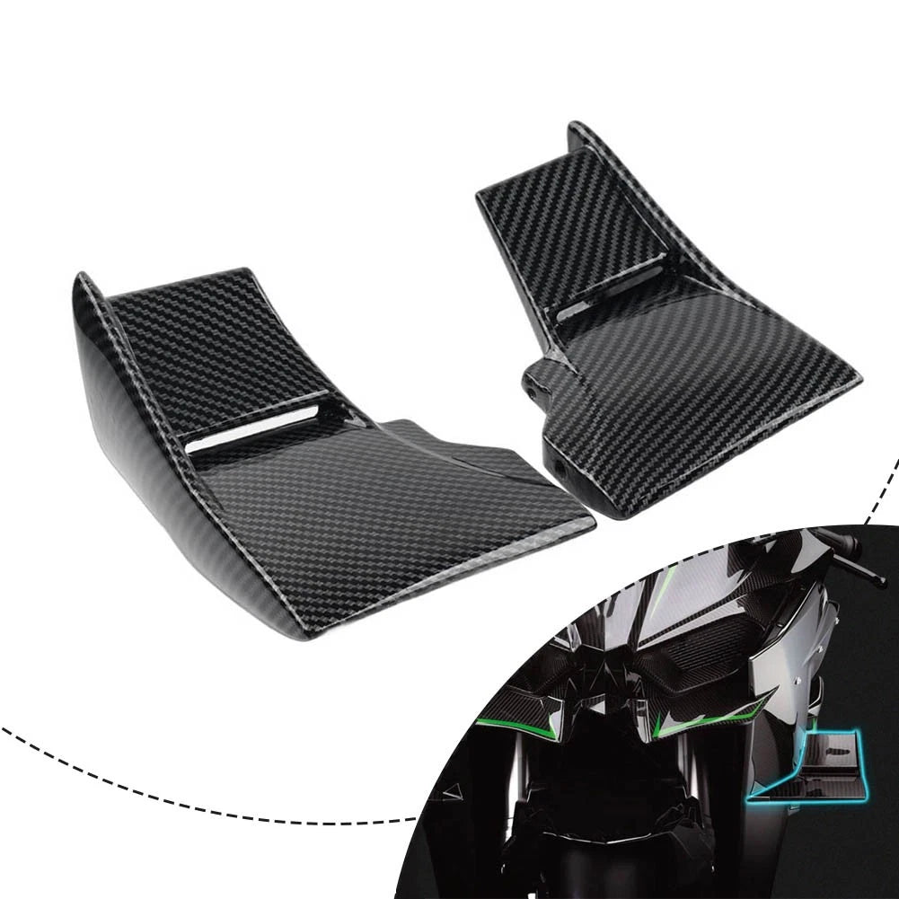 Lower Winglets Air Deflectors for Kawasaki Ninja H2R (2015–2023) Carbon Fiber