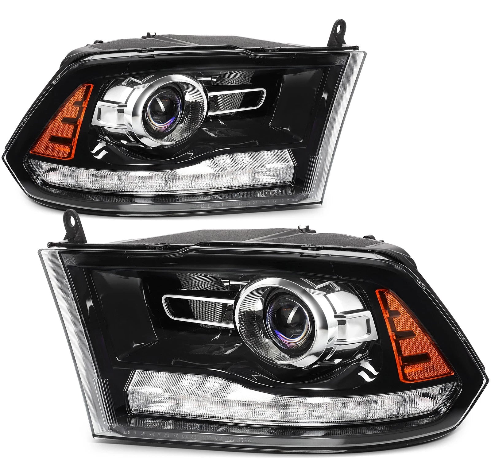 Halogen Headlights Pair for Ram 2500 3500 Dodge Ram 1500 (2009–2018)