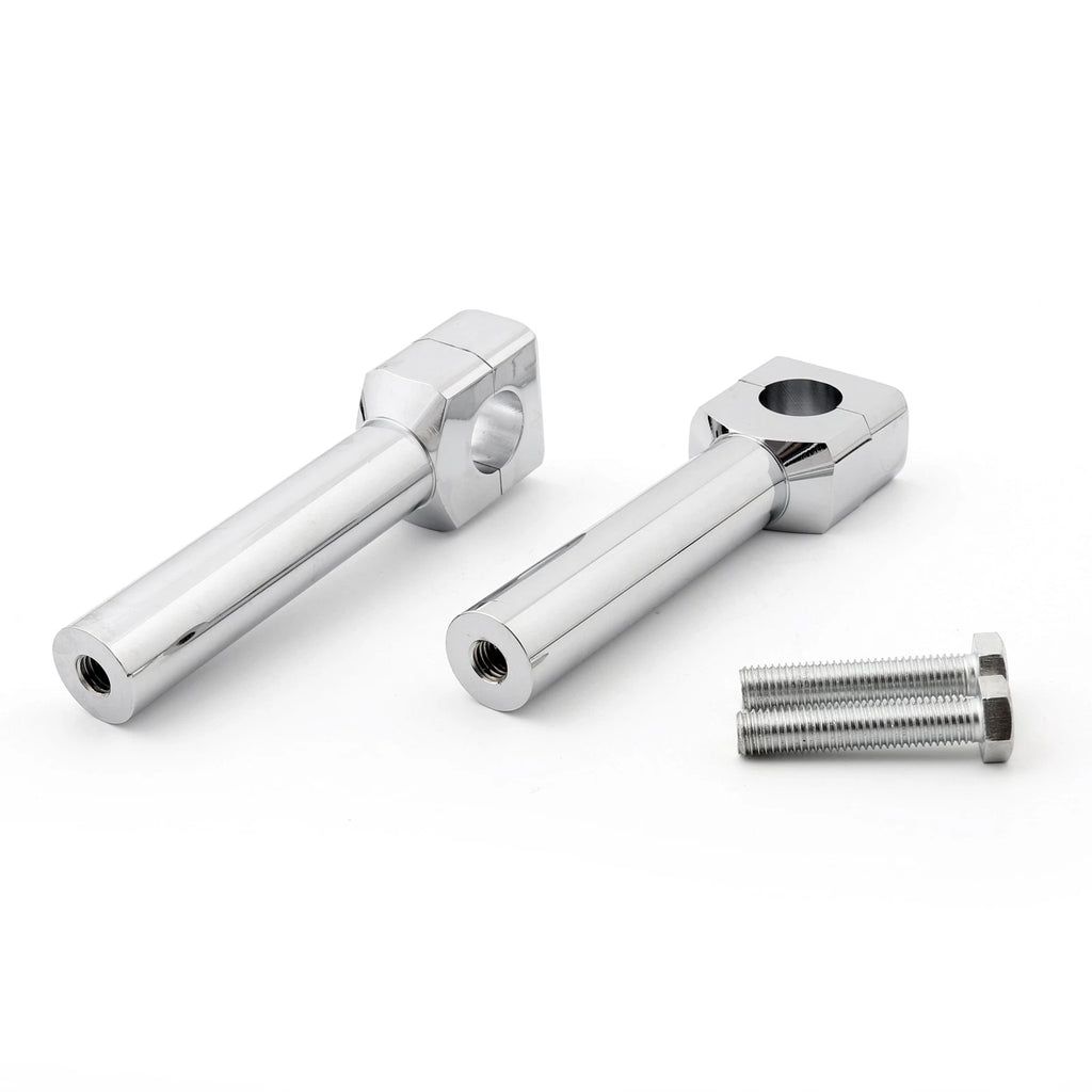 6" Motorcycle Handlebar Riser Set for 1" Bar Chrome (Fit)