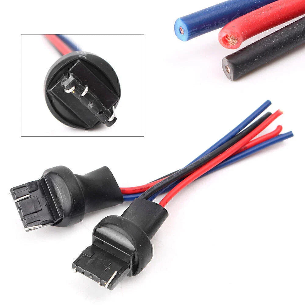 7443 7444NA Male Adapter Wiring Harness Socket for Headlight Fog Light (Universal)