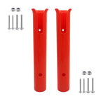 2X Orange Fishing Rod Holder for Boat - Marine Grade Storage Rack