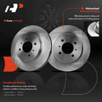 Front Disc Brake Rotors & Ceramic Pads for Mitsubishi Lancer (2002-2007)