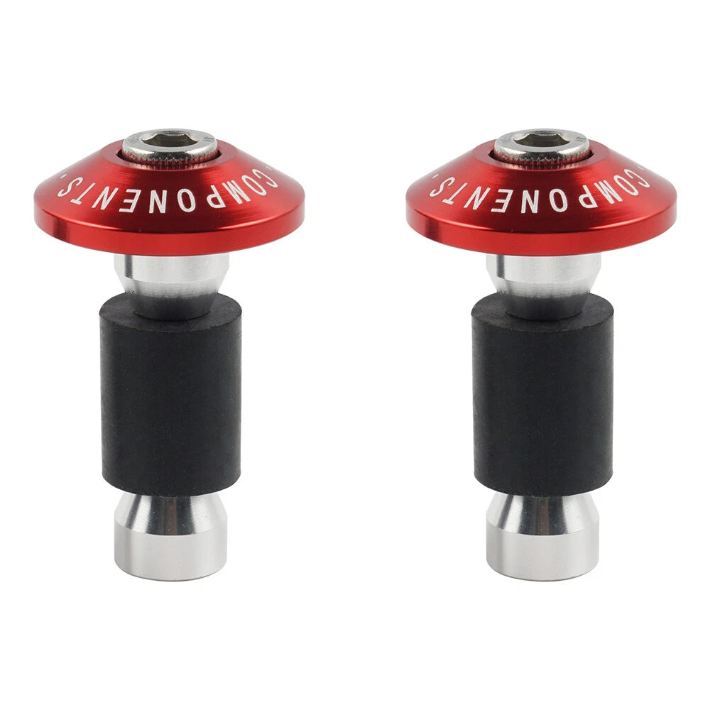CNC Handlebar Caps for Yamaha R1 R6 R6S FZ1 FZ6 FZ8 FJR (7/8", Red)